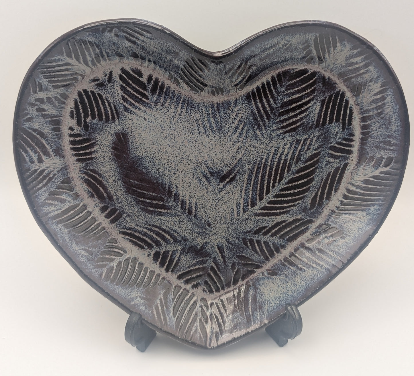 Large flower print heart dish - Kimchi