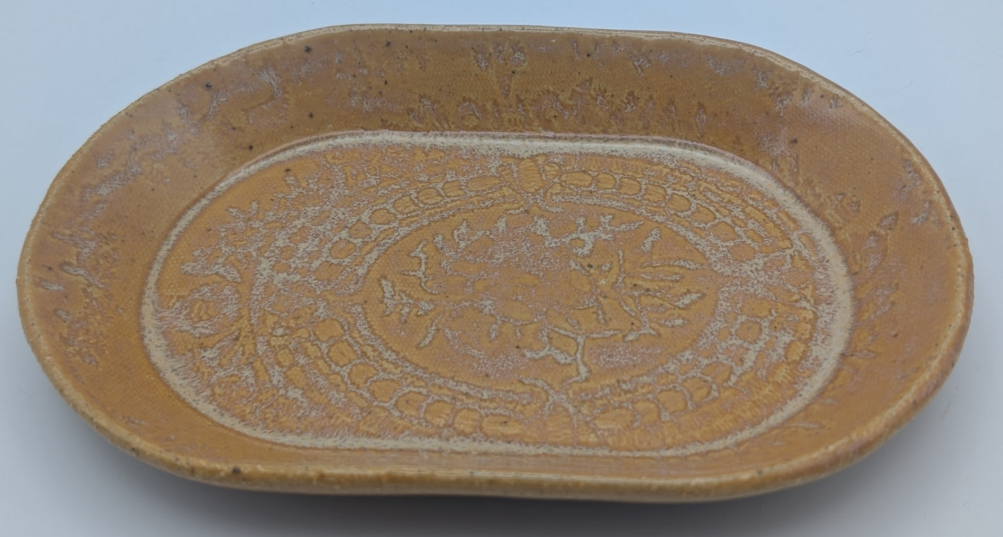 Small Oval Print Dish Tiger's Eye