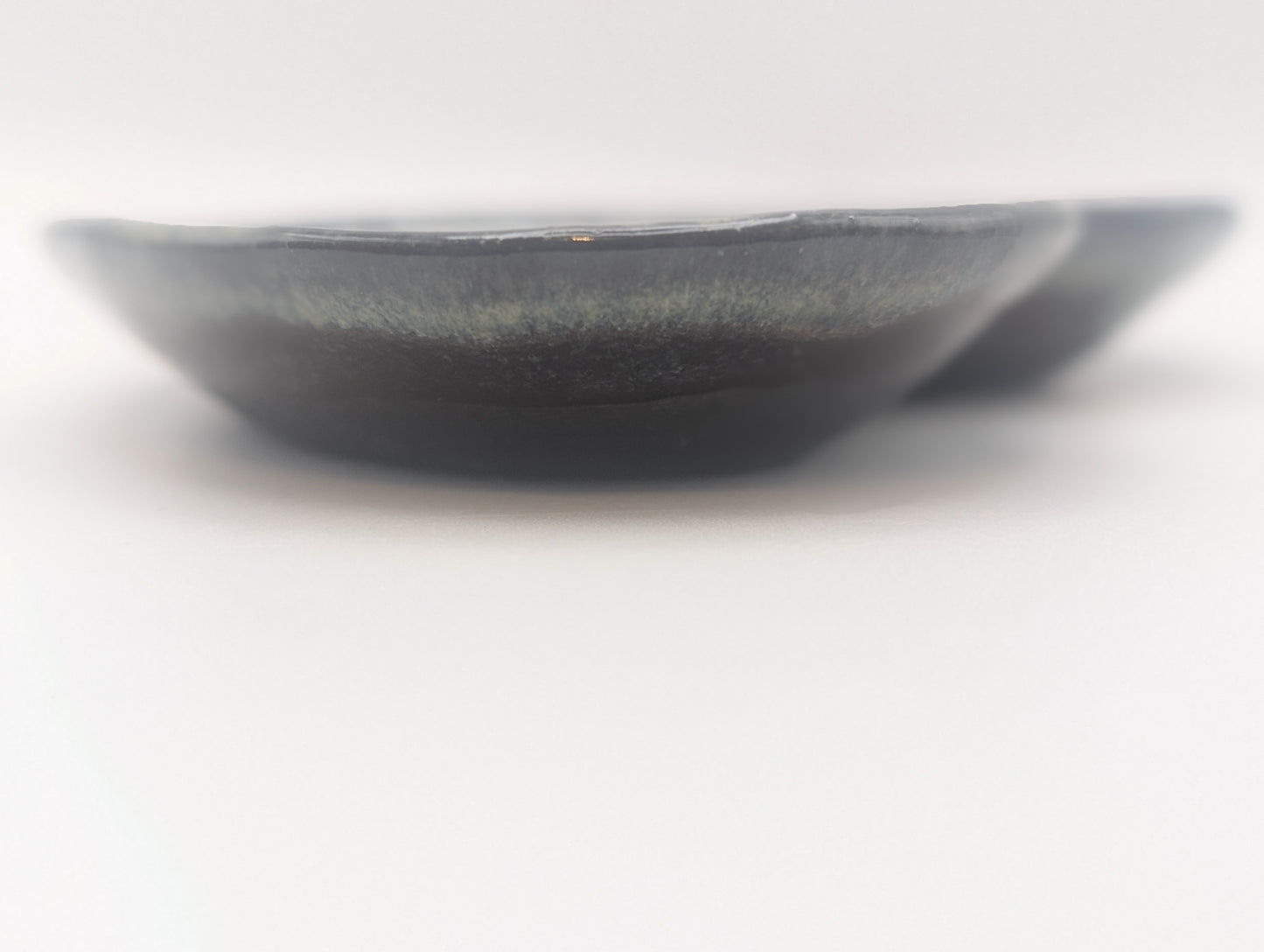 Small flower print heart dish -