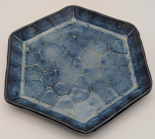 Large Frozen Pond Hexagonal Dish
