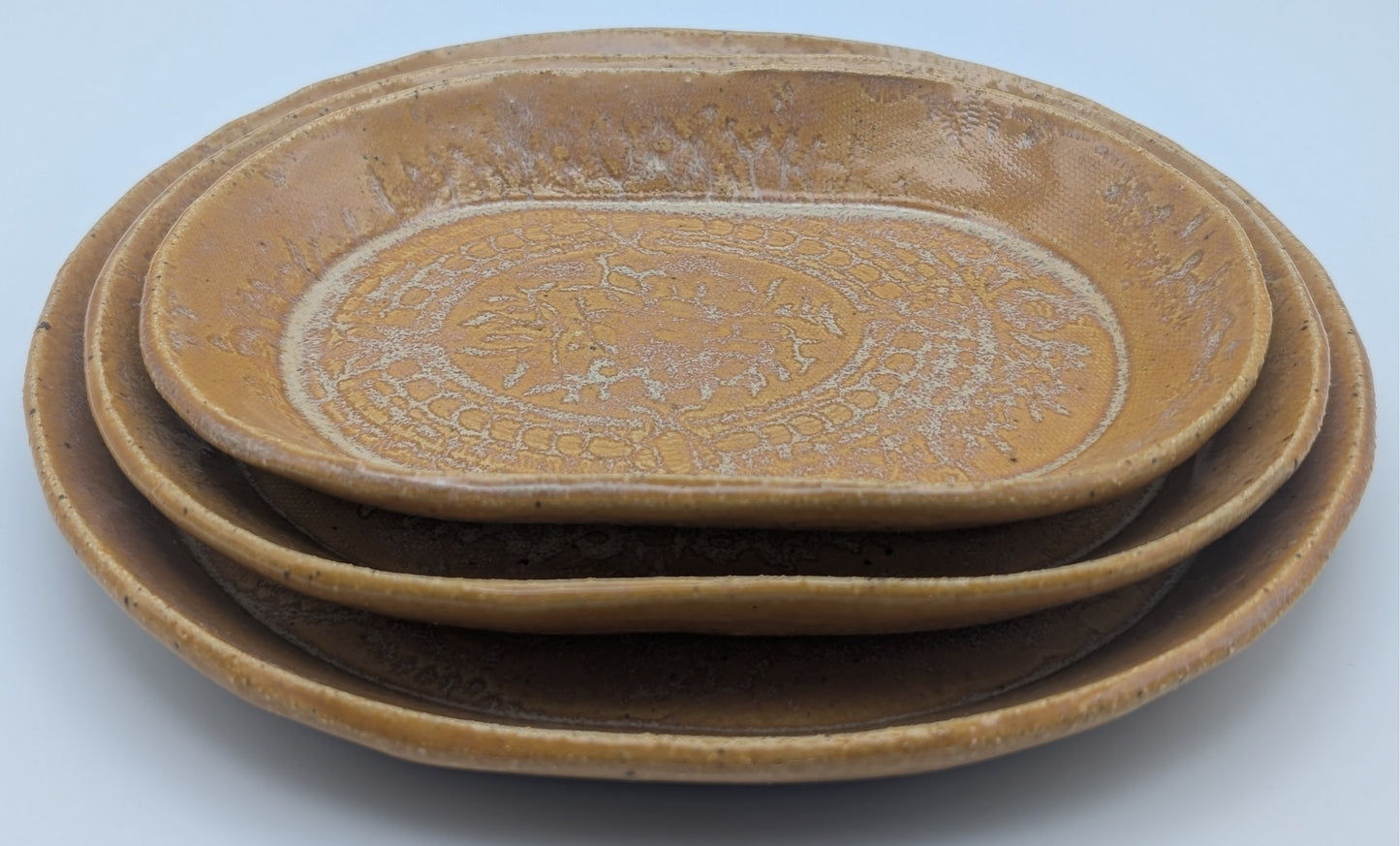 Large Oval Print Dish Tiger's Eye