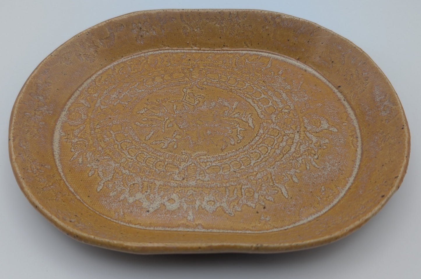 Medium Oval Print Dish Tiger's Eye