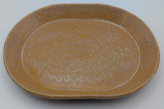 Medium Oval Print Dish Tiger's Eye