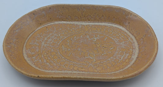 Small Oval Print Dish Tiger's Eye