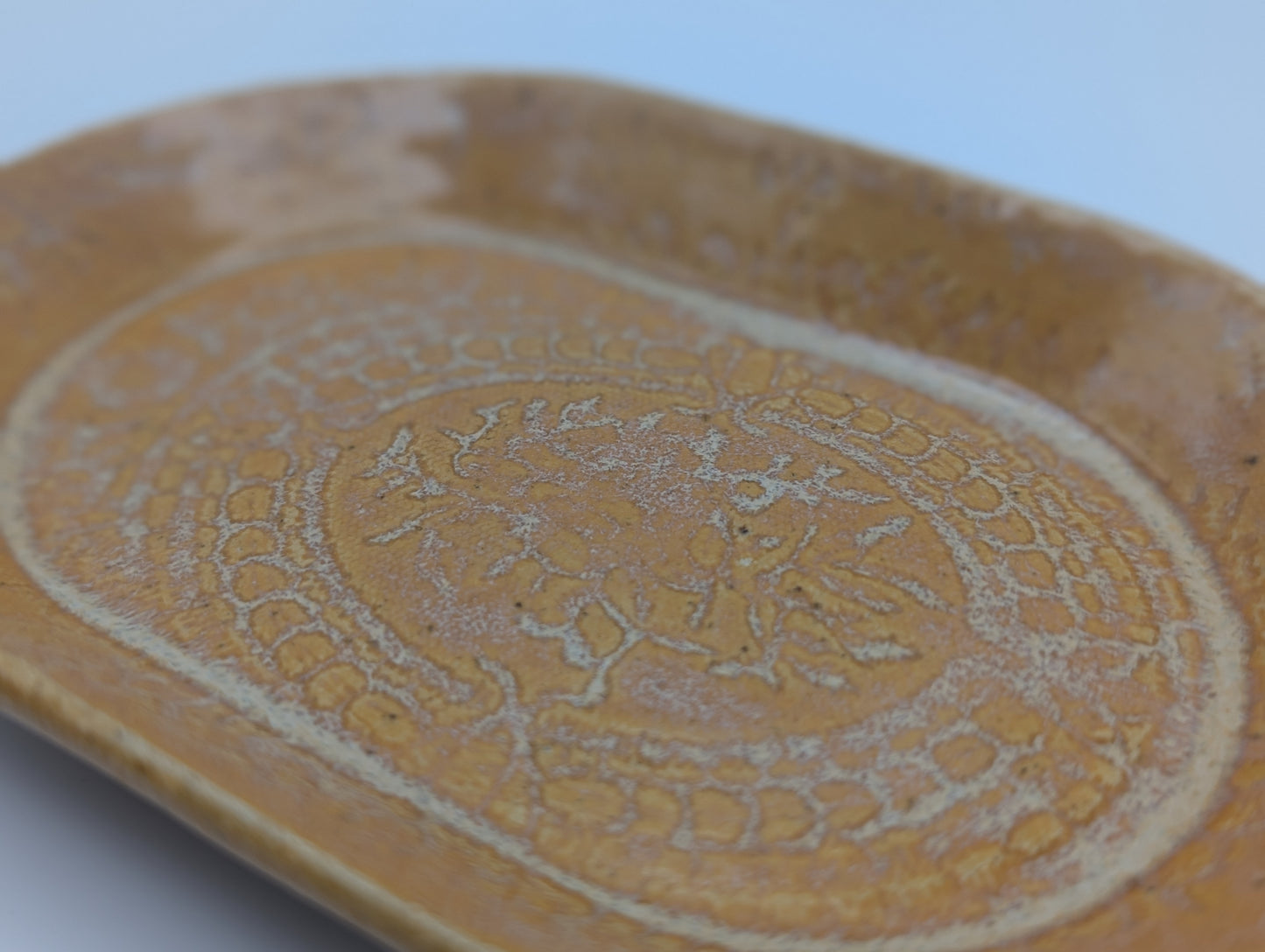 Small Oval Print Dish Tiger's Eye